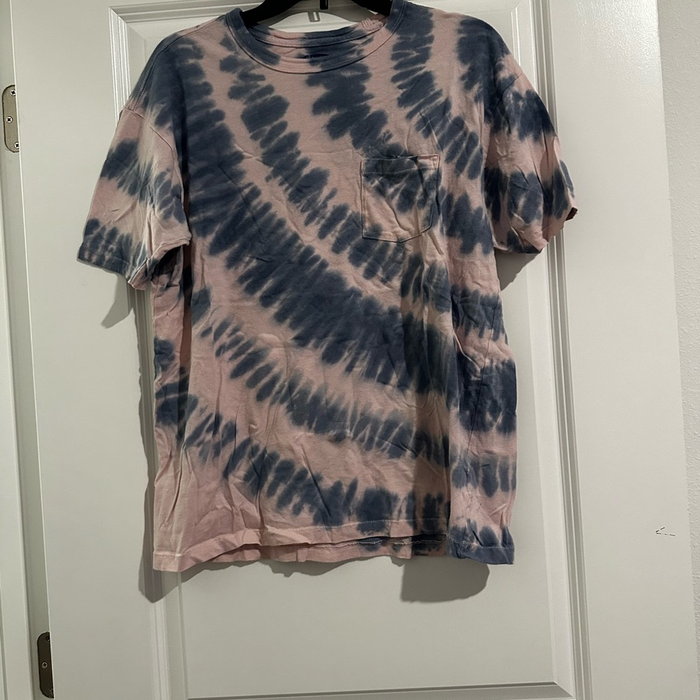 Unisex pink & blue tie dye